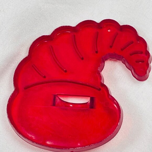 Vintage HRM Red Cornucopia Cookie Imprint Red Classic Cutter Made USA 3 Inches - Picture 2 of 5